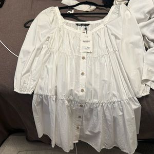 White Zara Dress size Small